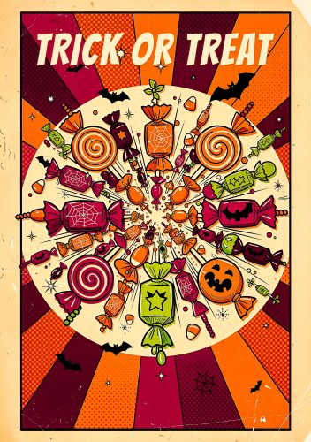 Süßer Halloween Spaß Halloween Druckvorlage